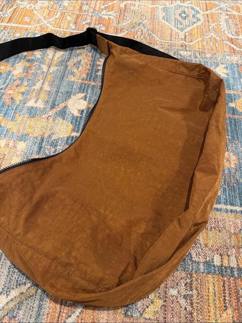 Baggu Large Nylon Crescent Bag - Brown - Picture 5 of 5